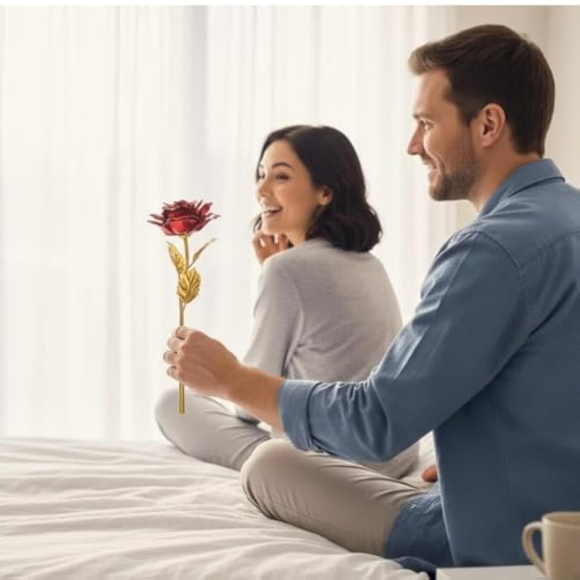 24K Gold Plated Artificial Rose, Luxury Gift